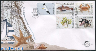 Life in the North Sea 5v, FDC