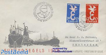 Europa CEPT 2v FDC with address