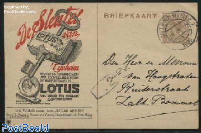 Postcard with private text, TIBO, De sleutel van Lotus Chocolade