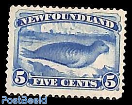 5c, blue, stamp out of set, without gum