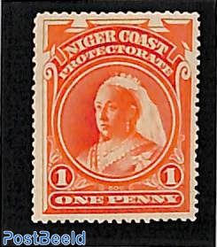 Niger Coast, 1p, Stamp out of set
