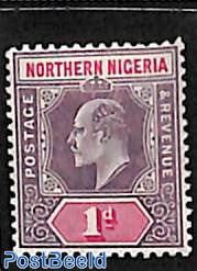 Northern Nigeria, 1d, WM Multiple Crown-CA, Stamp out of set