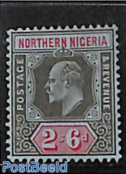 Northern Nigeria, 2/6sh, WM Multiple Crown-CA, Stamp out of set