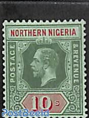 10s, Northern Nigeria, Stamp out of set