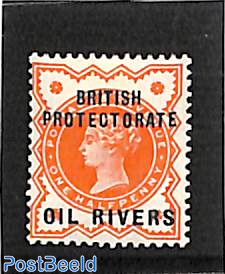 Oil Rivers, 1/2d, Stamp out of set