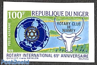 Rotary club 1v, imperforated