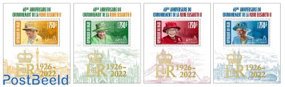 60th anniversary of the coronation of Queen Elizabeth II [M/S 4 x 1v 3000 F]