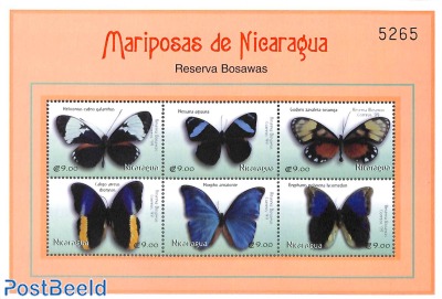 Butterflies 6v m/s, Heliconius