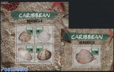 Caribbean Seashells 2 s/s
