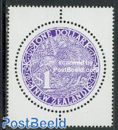 Round kiwi stamp purple 1v