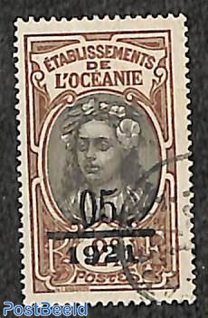 05 1921 on 2c, Stamp out of set