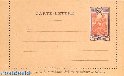 Letter card 25c