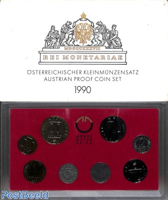 Austria Proof coin set 1990
