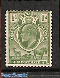 1/2d, WM Mult.Crown-CA, Stamp out of set