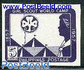 Girl Guides camp 1v imperforated