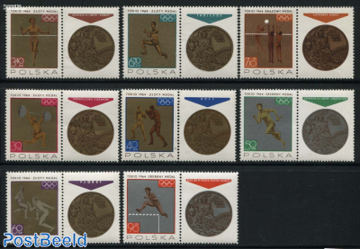Olympic winners 8v with tabs