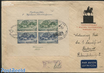 Stamp exposition s/s on cover