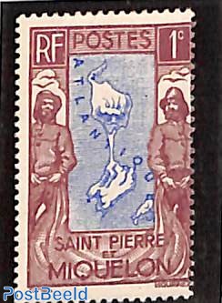 1c, Stamp out of set