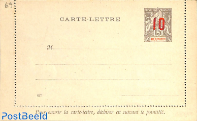 Card Letter 10 on 15c, with printing date