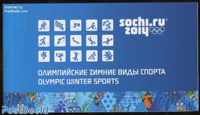 Olympic games Sochi prestige booklet