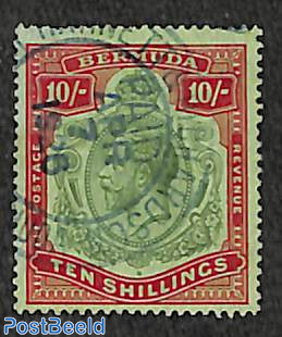 10sh, used, stamp out of set