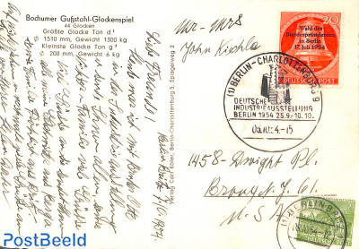 Elections, special postmark on postcard