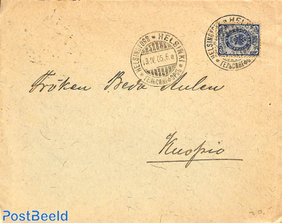 Letter with 20p stamp, HELSINGFORS