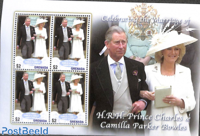 Wedding of Prince Charles with Camilla Parker Bowles m/s