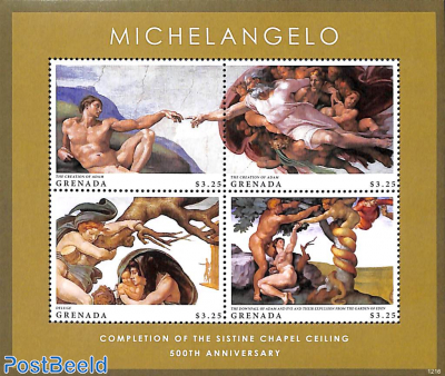 Michelangelo, Sistine Chapel 4v m/s