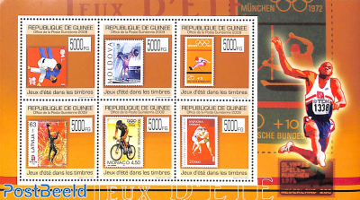 Olympic games on stamps 6v m/s