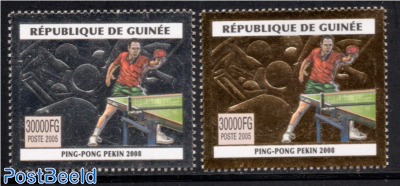 Olympic games, Table Tennis 2v (silver/gold)