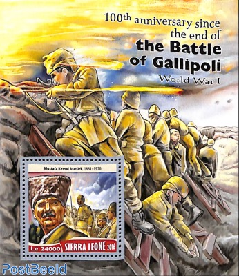 100th anniversary since the end of the Battle of Gallipoli