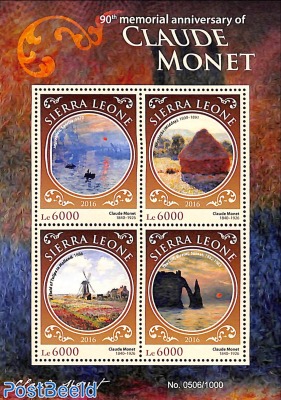90th memorial anniversary of Claude Monet