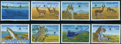 World stamp expo 8v, animals