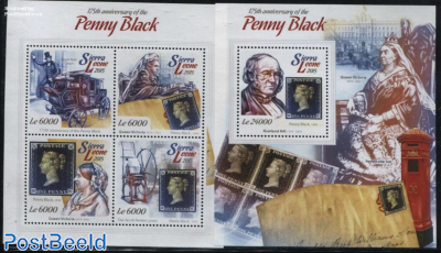 175 Years Penny Black 2 s/s