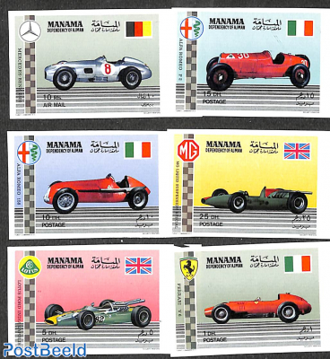 Racecars 6v, imperforated
