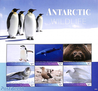 Antarctic wildlife 6v m/s