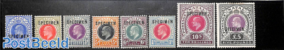 Lot with 8 SPECIMEN stamps