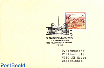 envelope with special cancellation Fire Brigade