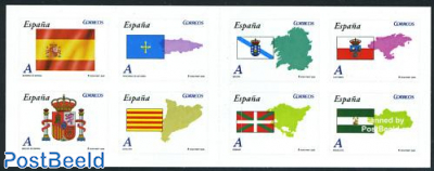Flags & maps 8v s-a in foil booklet