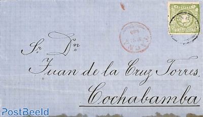 Folding letter from TACNA to Cochabamba