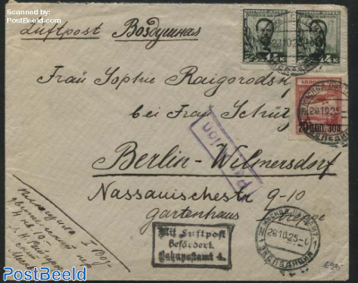 Airmail letter from Moscow to Berlin