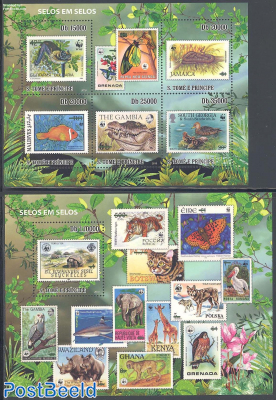 Stamp on Stamp, WWF 2 s/s