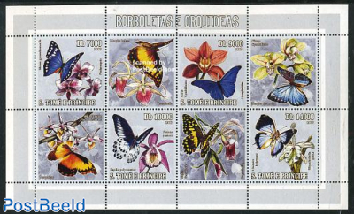 Butterflies & orchids 4v+tabs m/s