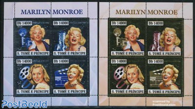 Marilyn Monroe 8v (silver/gold) 2 m/s