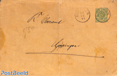 Envelope 5pf from EISLINGEN