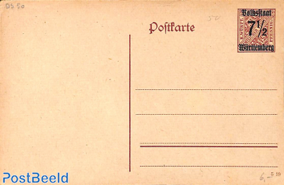 Postcard 7.5 on 5.5pf 5 19