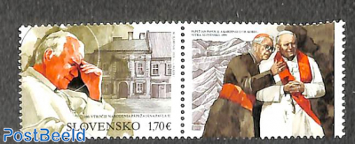 Pope John Paul II 2v [:], joint issue Poland