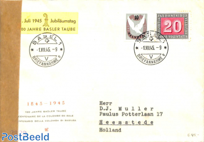 Censored cover to Holland with stamp from s/s