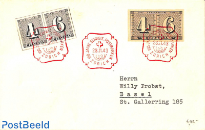 Cover with stamp centenary stamps 